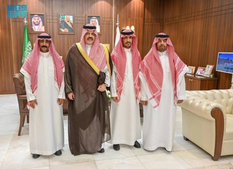 أمير-حائل-يستقبل-3-مواطنين-أنقذوا-حياة-وافدين-صينيين