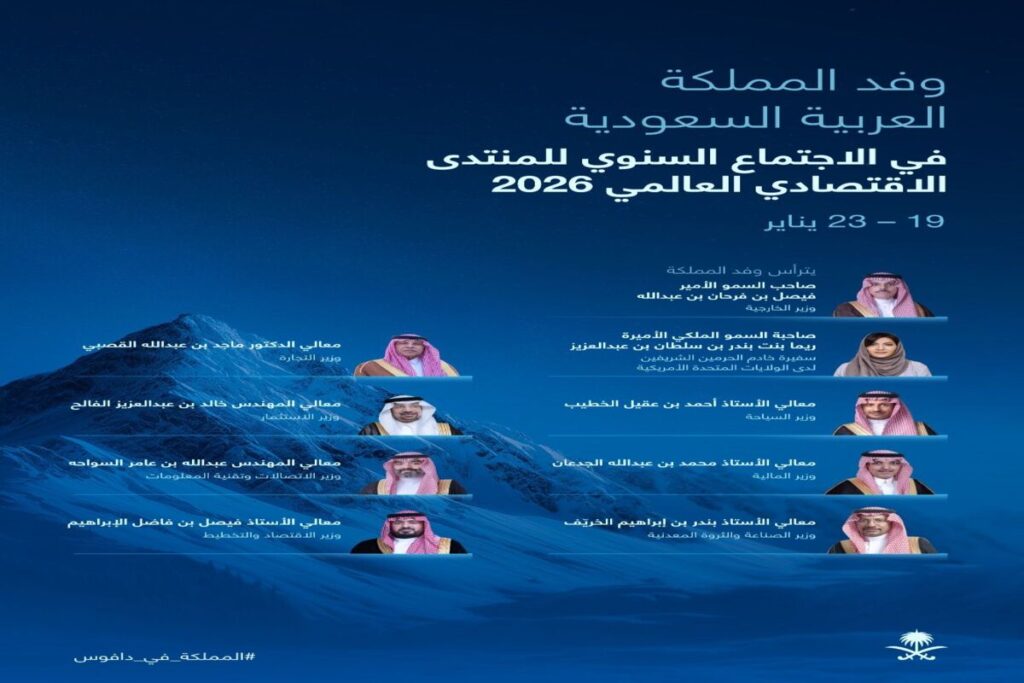 برئاسة سمو وزير الخارجية.. المملكة تشارك بوفد رفيع المستوى في الاجتماع السنوي للمنتدى الاقتصادي العالمي 2026
