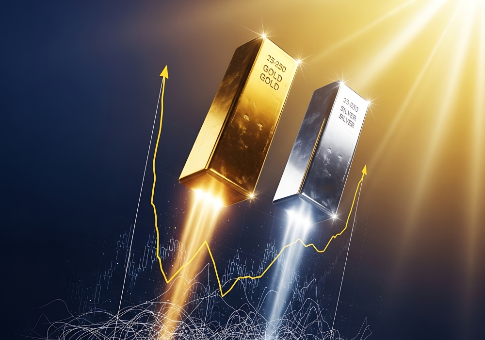 الذهب والفضة يغلقان على ارتفاع مع استمرار توترات الشرق الأوسط