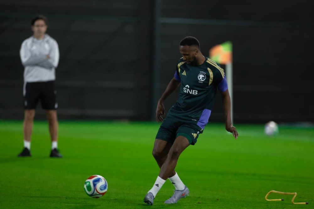 انتظام-الصحفي-ومسعود-في-تدريات-الأخضر-السعودي-قبل-ودية-مصر