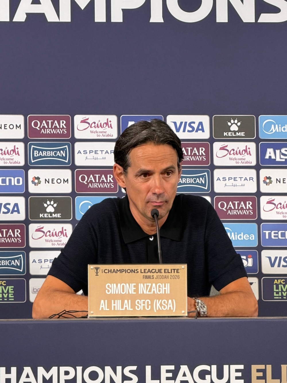 تعليق عاجل من إنزاغي عن هزيمة الهلال من السد.. ماذا قال؟