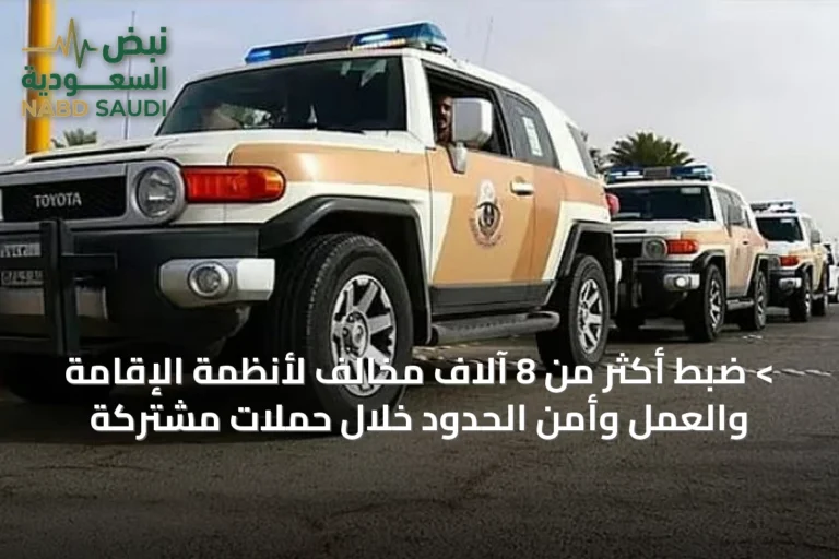 > ضبط أكثر من 8 آلاف مخالف لأنظمة الإقامة والعمل وأمن الحدود خلال حملات مشتركة