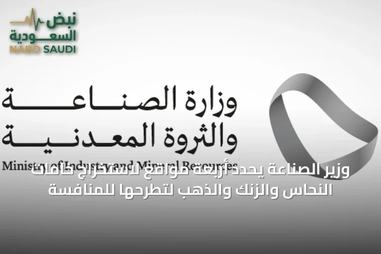 وزير الصناعة يحدد أربعة مواقع لاستخراج خامات النحاس والزنك والذهب لتطرحها للمنافسة
