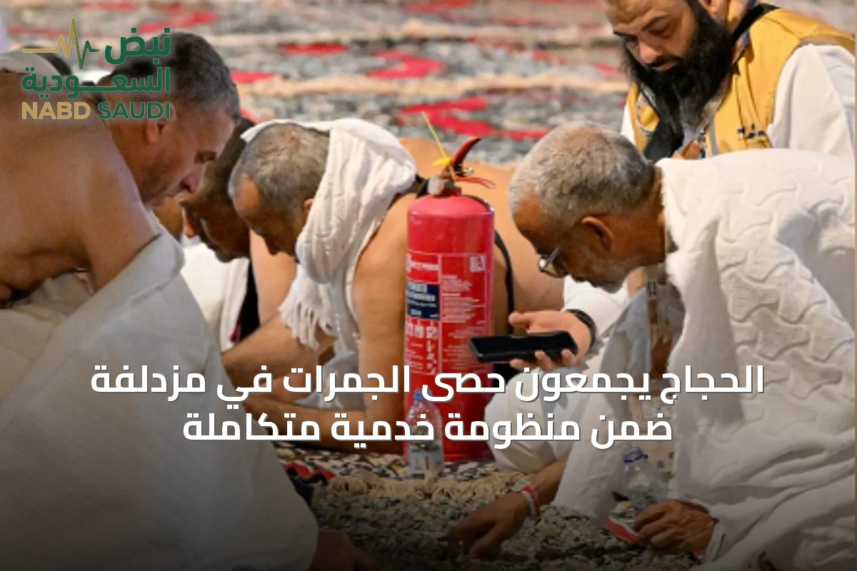 الحجاج يجمعون حصى الجمرات في مزدلفة ضمن منظومة خدمية متكاملة