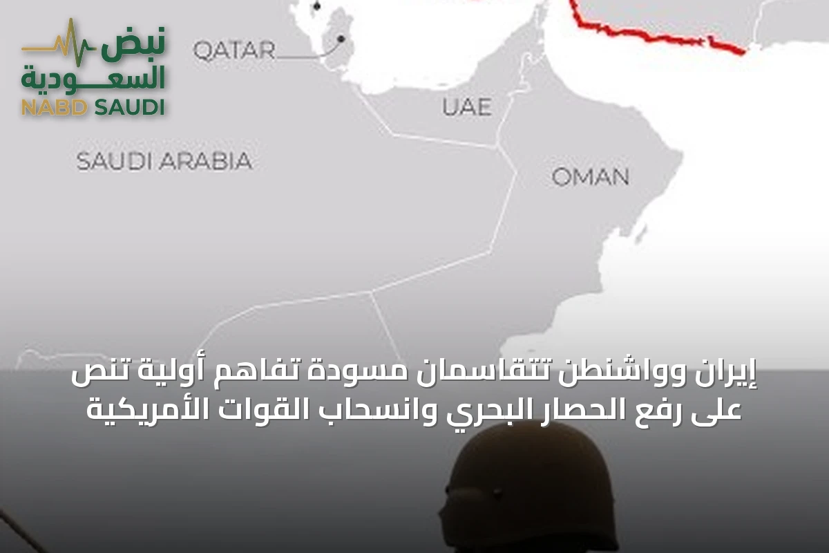إيران وواشنطن تتقاسمان مسودة تفاهم أولية تنص على رفع الحصار البحري وانسحاب القوات الأمريكية