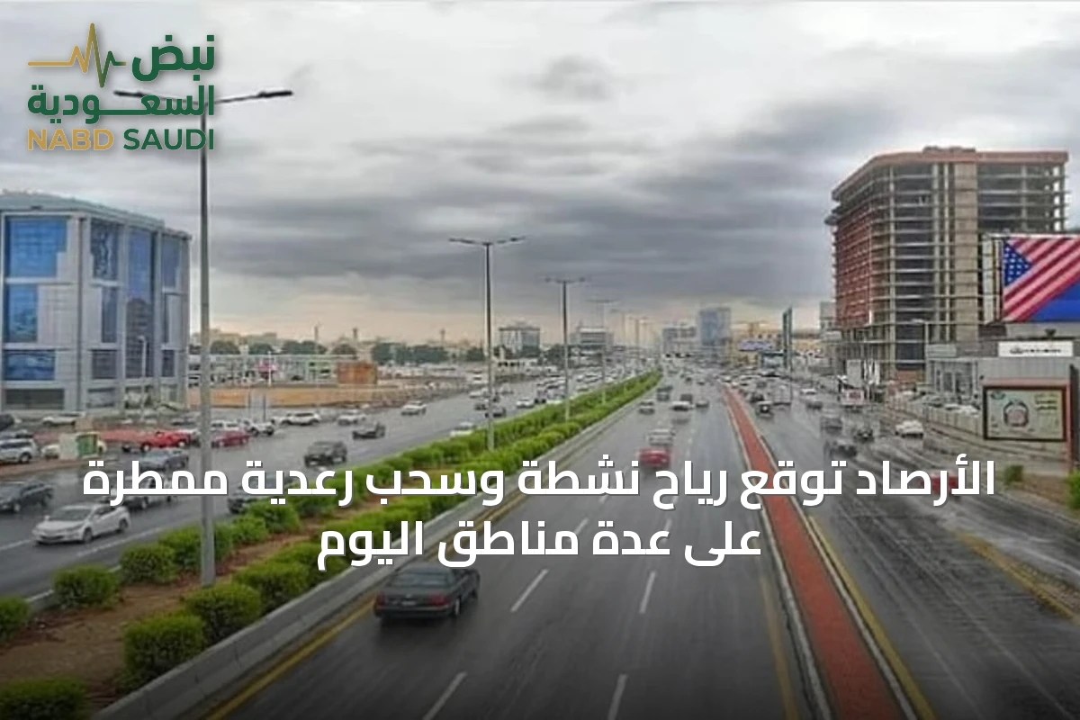 الأرصاد توقع رياح نشطة وسحب رعدية ممطرة على عدة مناطق اليوم
