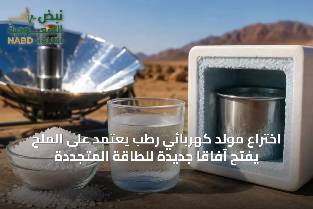 اختراع مولد كهربائي رطب يعتمد على الملح يفتح آفاقاً جديدة للطاقة المتجددة