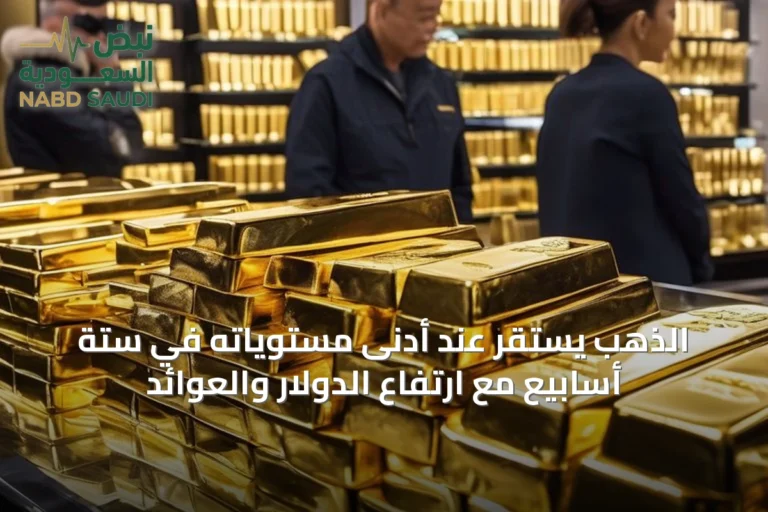الذهب يستقر عند أدنى مستوياته في ستة أسابيع مع ارتفاع الدولار والعوائد