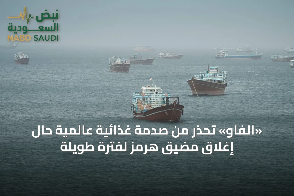 «الفاو» تحذر من صدمة غذائية عالمية حال إغلاق مضيق هرمز لفترة طويلة