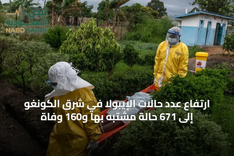 ارتفاع عدد حالات الإيبولا في شرق الكونغو إلى 671 حالة مشتبه بها و160 وفاة