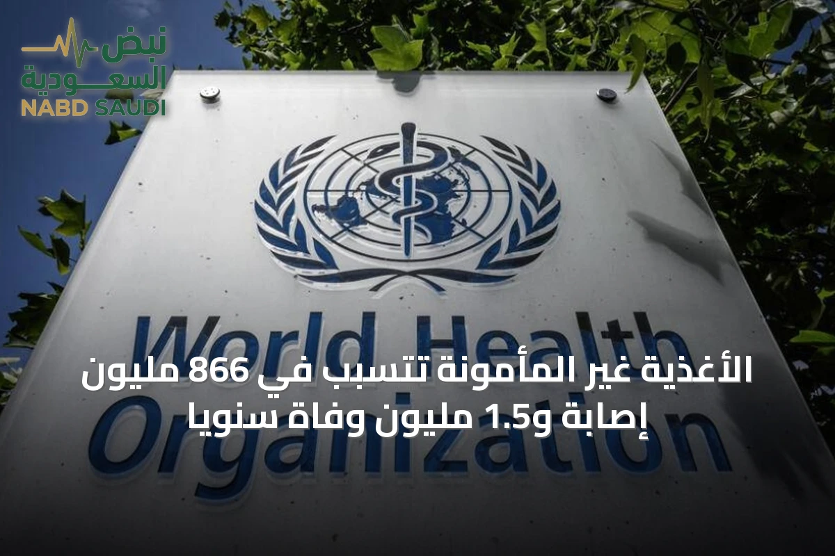 الأغذية غير المأمونة تتسبب في 866 مليون إصابة و1.5 مليون وفاة سنوياً