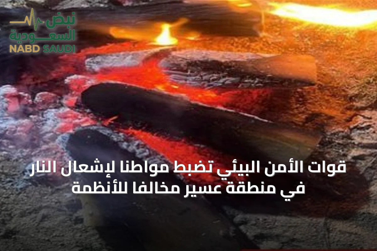 قوات الأمن البيئي تضبط مواطنًا لإشعال النار في منطقة عسير مخالفًا للأنظمة