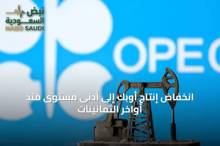 انخفاض إنتاج أوبك إلى أدنى مستوى منذ أواخر الثمانينات