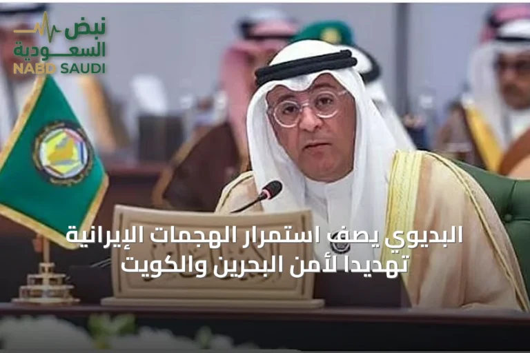 البديوي يصف استمرار الهجمات الإيرانية تهديداً لأمن البحرين والكويت