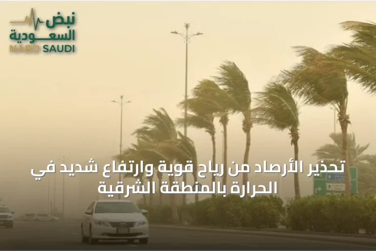 تحذير الأرصاد من رياح قوية وارتفاع شديد في الحرارة بالمنطقة الشرقية