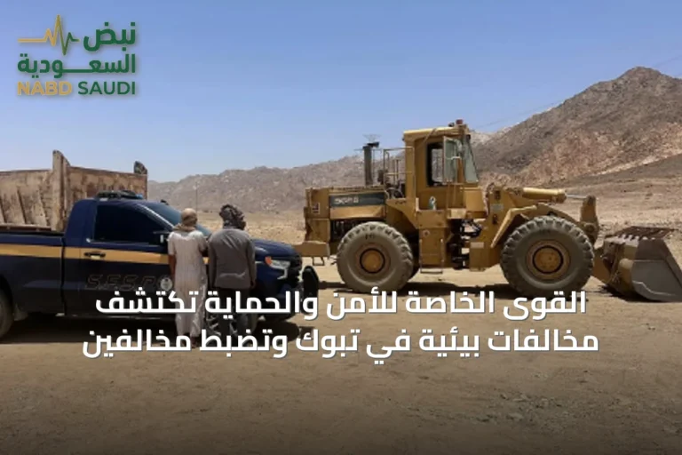 القوى الخاصة للأمن والحماية تكتشف مخالفات بيئية في تبوك وتضبط مخالفين