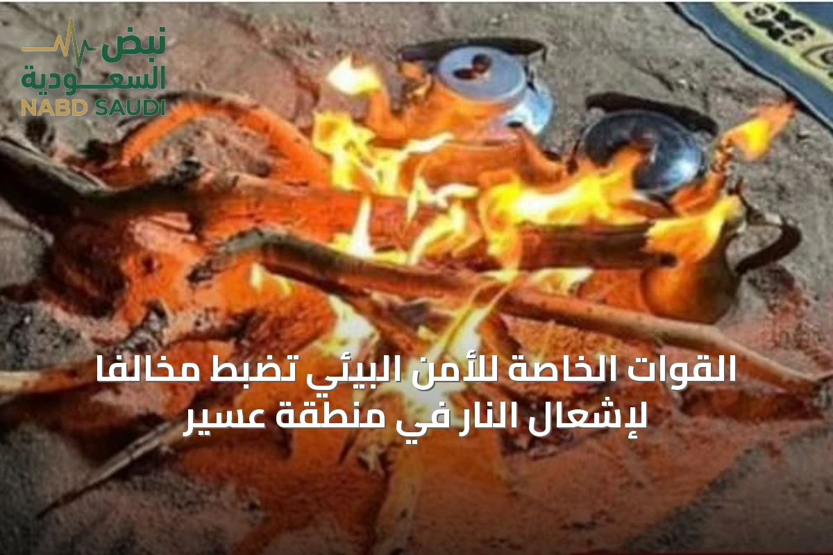 القوات الخاصة للأمن البيئي تضبط مخالفًا لإشعال النار في منطقة عسير