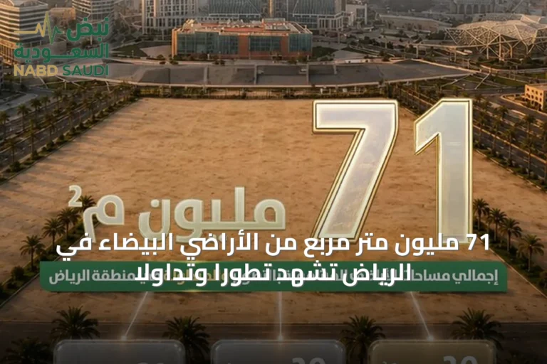 71 مليون متر مربع من الأراضي البيضاء في الرياض تشهد تطورًا وتداولًا