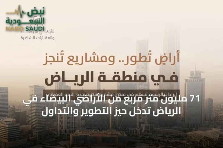 71 مليون متر مربع من الأراضي البيضاء في الرياض تدخل حيز التطوير والتداول