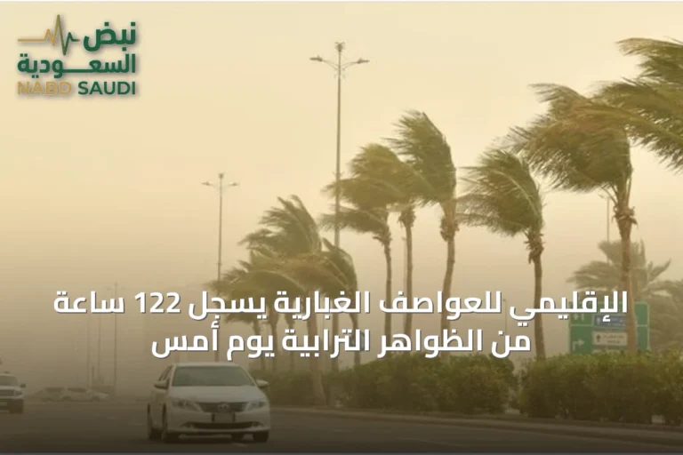 الإقليمي للعواصف الغبارية يسجل 122 ساعة من الظواهر الترابية يوم أمس