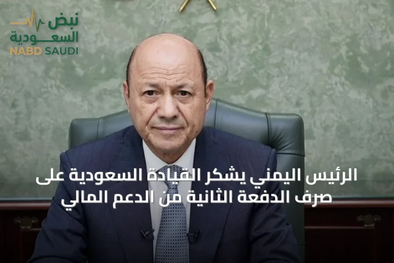 الرئيس اليمني يشكر القيادة السعودية على صرف الدفعة الثانية من الدعم المالي
