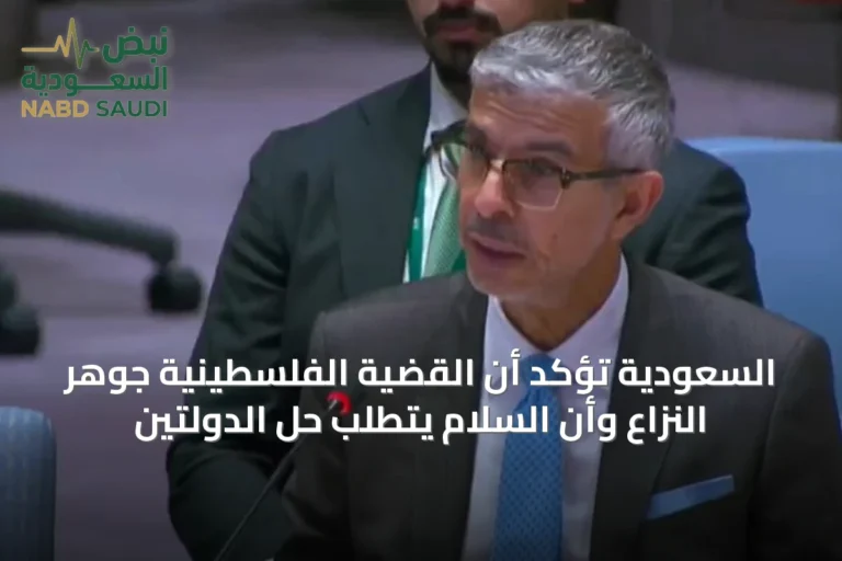 السعودية تؤكد أن القضية الفلسطينية جوهر النزاع وأن السلام يتطلب حل الدولتين