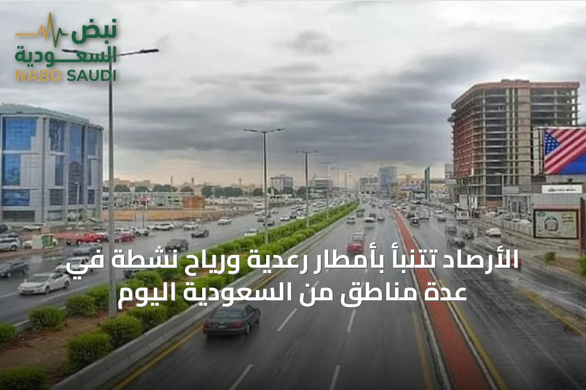 الأرصاد تتنبأ بأمطار رعدية ورياح نشطة في عدة مناطق من السعودية اليوم