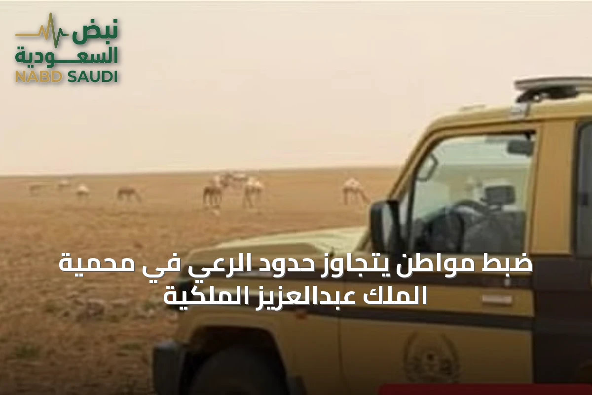 ضبط مواطن يتجاوز حدود الرعي في محمية الملك عبدالعزيز الملكية