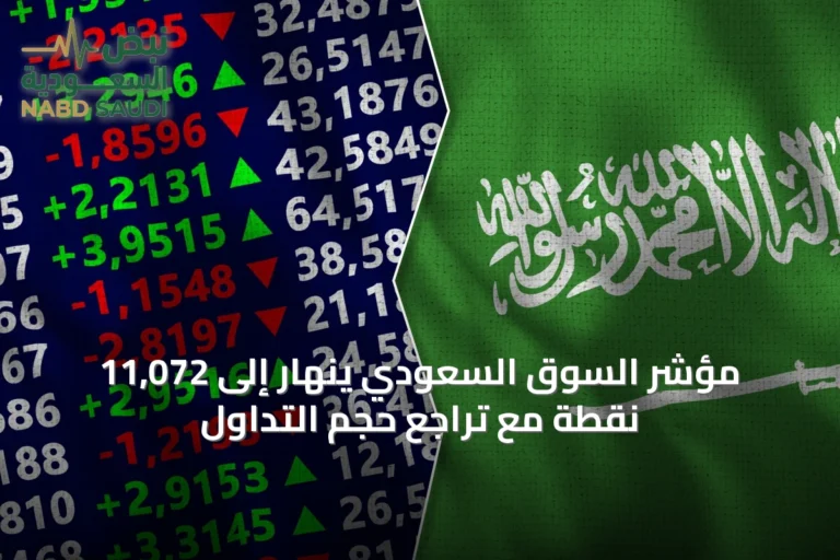 مؤشر السوق السعودي ينهار إلى 11,072 نقطة مع تراجع حجم التداول