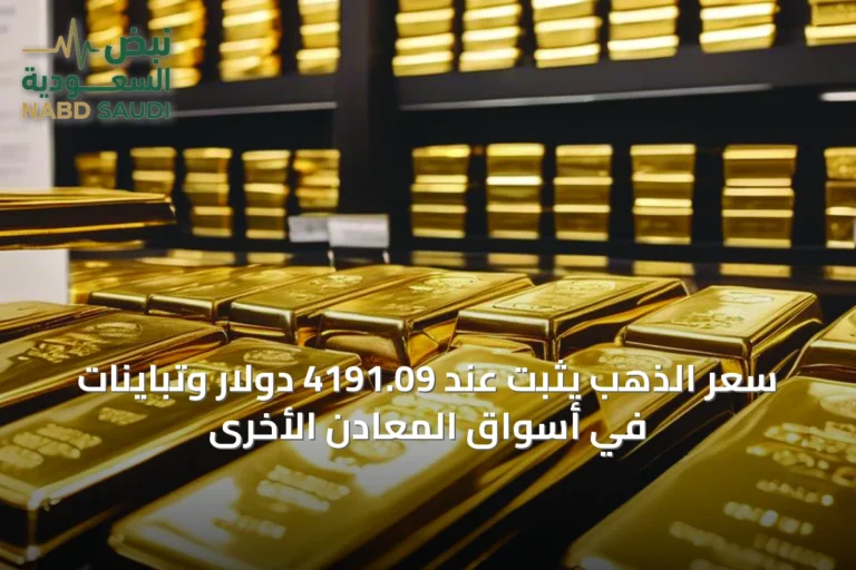 سعر الذهب يثبت عند 4191.09 دولار وتباينات في أسواق المعادن الأخرى