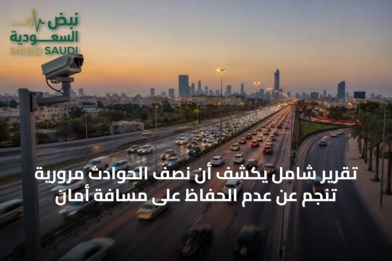 تقرير شامل يكشف أن نصف الحوادث مرورية تنجم عن عدم الحفاظ على مسافة أمان