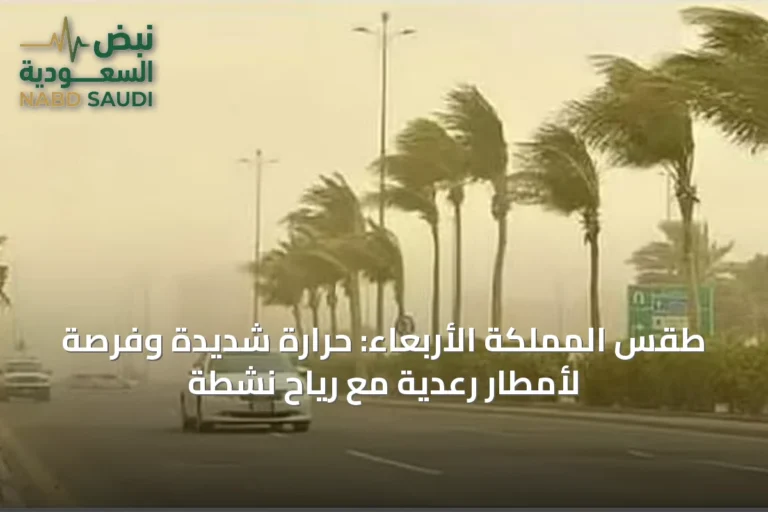 طقس المملكة الأربعاء: حرارة شديدة وفرصة لأمطار رعدية مع رياح نشطة