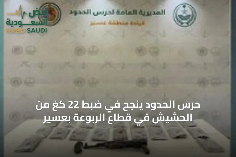 حرس الحدود ينجح في ضبط 22 كغ من الحشيش في قطاع الربوعة بعسير