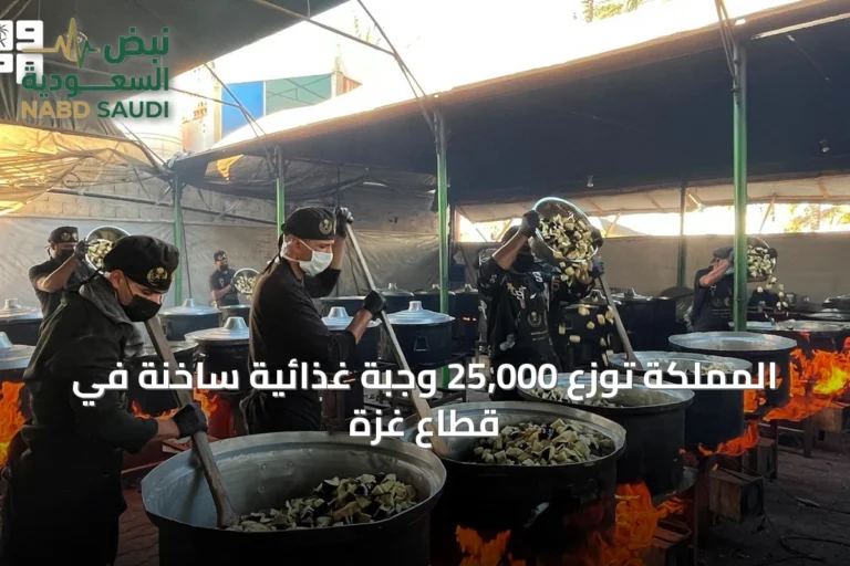 المملكة توزع 25,000 وجبة غذائية ساخنة في قطاع غزة