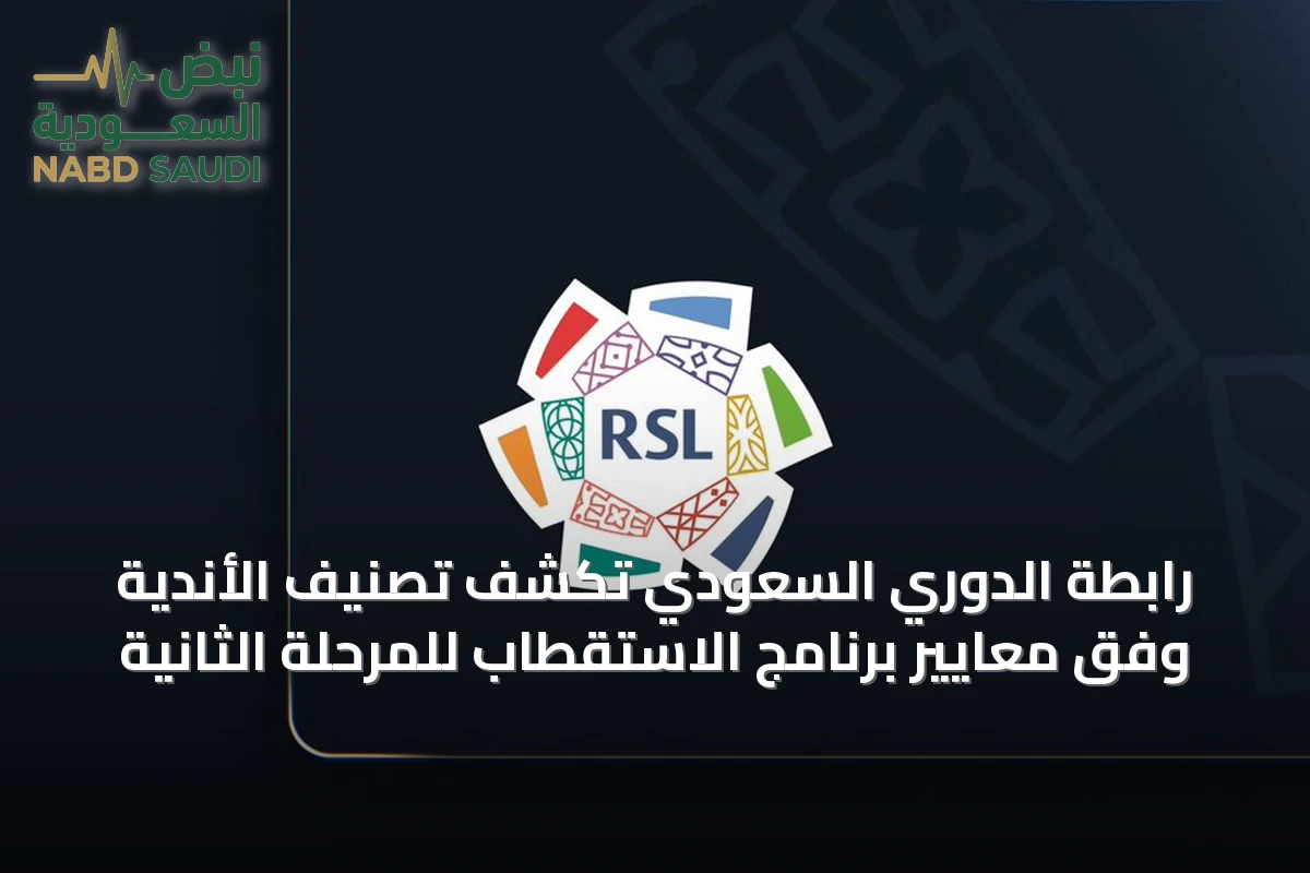 رابطة الدوري السعودي تكشف تصنيف الأندية وفق معايير برنامج الاستقطاب للمرحلة الثانية