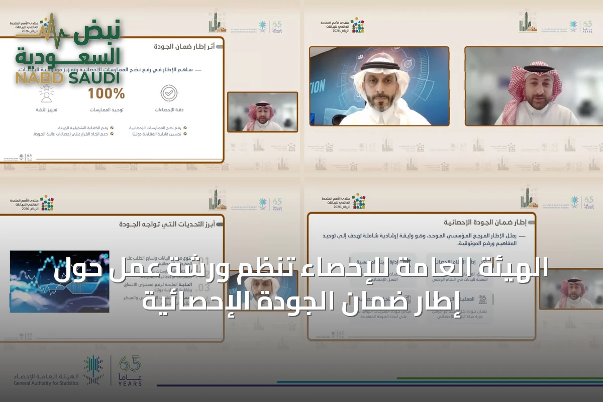 الهيئة العامة للإحصاء تنظم ورشة عمل حول إطار ضمان الجودة الإحصائية