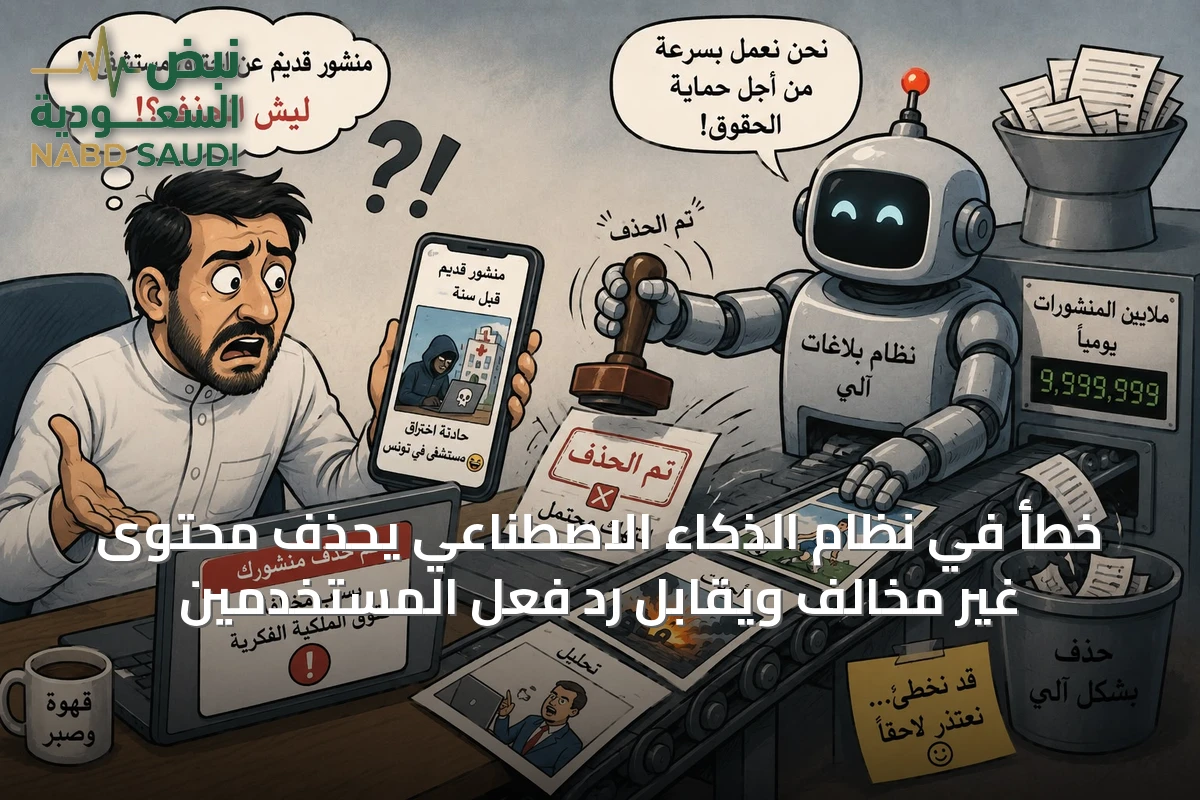 خطأ في نظام الذكاء الاصطناعي يحذف محتوى غير مخالف ويقابل رد فعل المستخدمين