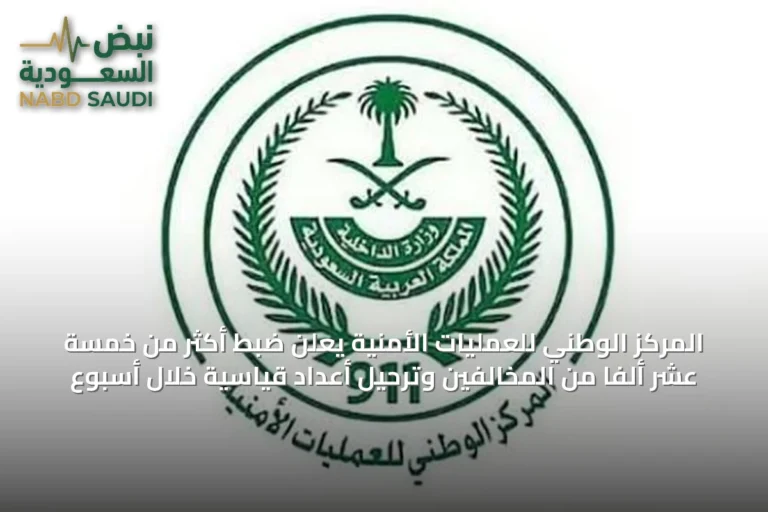 المركز الوطني للعمليات الأمنية يعلن ضبط أكثر من خمسة عشر ألفًا من المخالفين وترحيل أعداد قياسية خلال أسبوع