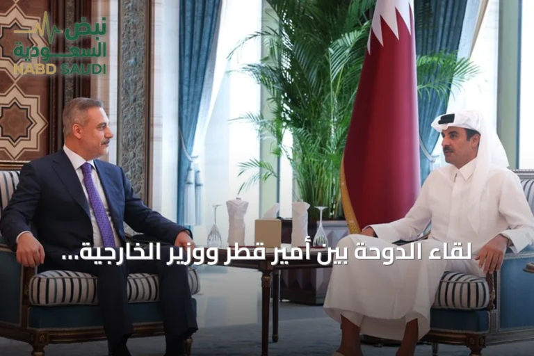 لقاء الدوحة بين أمير قطر ووزير الخارجية التركي يتناول العلاقات الثنائية والتعازي