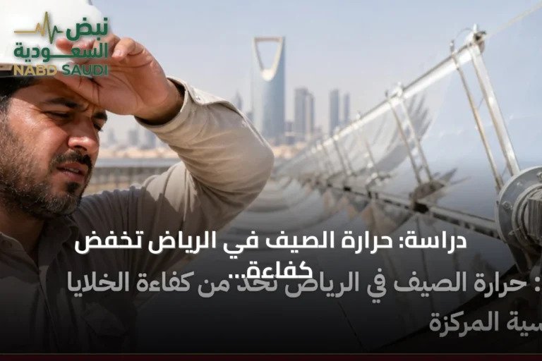 دراسة: حرارة الصيف في الرياض تخفض كفاءة الخلايا الشمسية المركزة