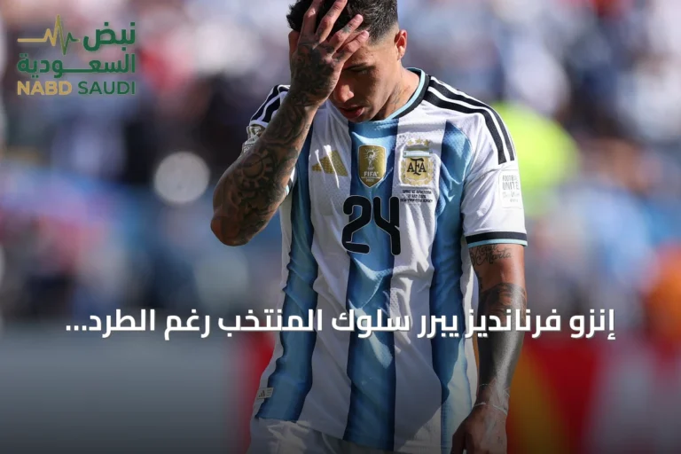 إنزو فرنانديز يبرر سلوك المنتخب رغم الطرد والجدل بعد النهائي