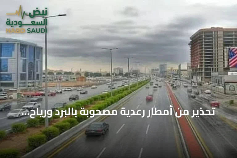تحذير من أمطار رعدية مصحوبة بالبرد ورياح نشطة تسود مناطق متعددة بالمملكة