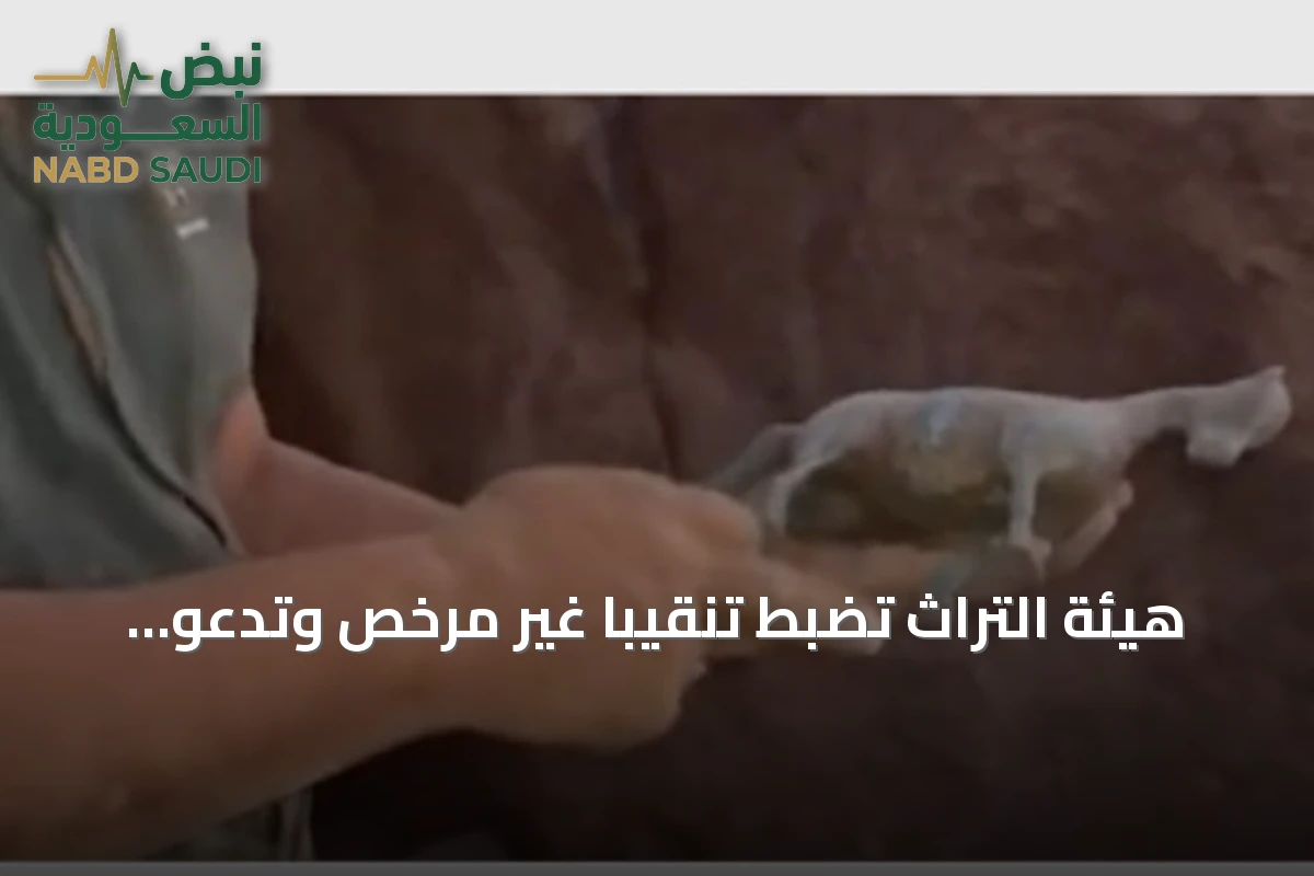 هيئة التراث تضبط تنقيباً غير مرخص وتدعو للإبلاغ عن المخالفات