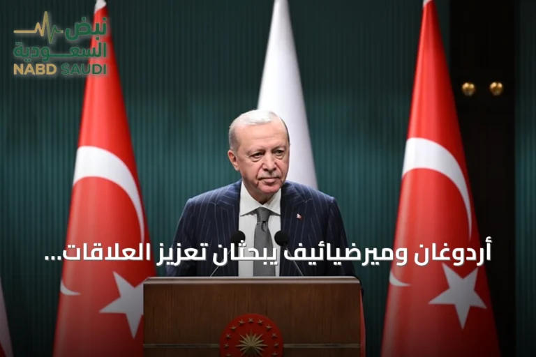 أردوغان وميرضيائيف يبحثان تعزيز العلاقات الثنائية والقضايا الإقليمية