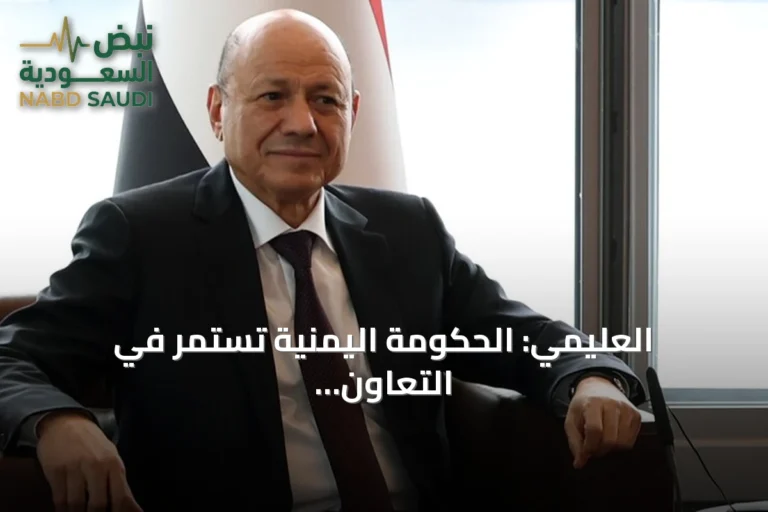 العليمي: الحكومة اليمنية تستمر في التعاون مع تحالف الشرعية لحماية الممرات المائية ومواجهة تهديدات الحوثيين