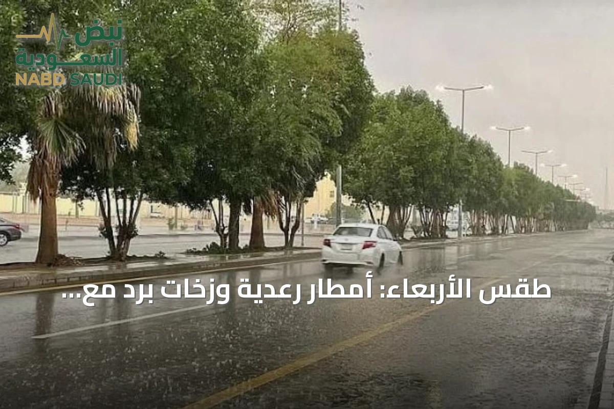 طقس الأربعاء: أمطار رعدية وزخات برد مع رياح نشطة على عدة مناطق