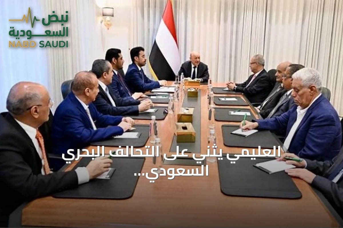 العليمي يثني على التحالف البحري السعودي ويدعو لوحدة الصف اليمني