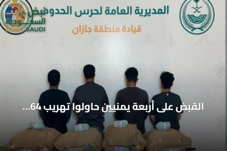 القبض على أربعة يمنيين حاولوا تهريب 64 كيلوجرامًا من القات عبر حدود جازان