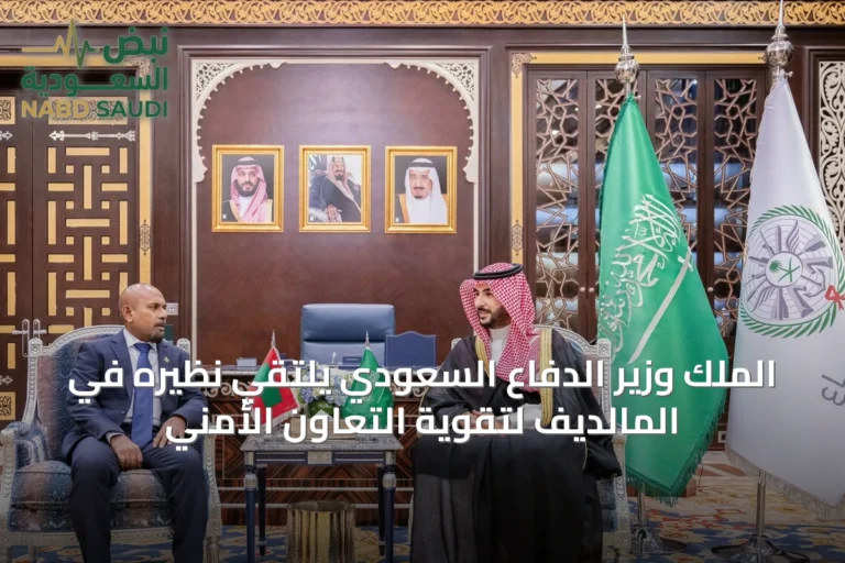 الملك وزير الدفاع السعودي يلتقي نظيره في المالديف لتقوية التعاون الأمني
