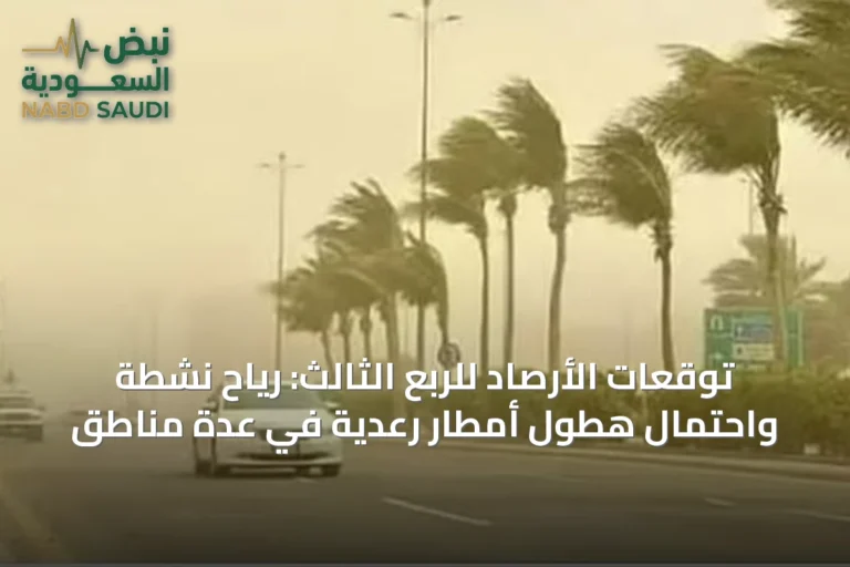 توقعات الأرصاد للربع الثالث: رياح نشطة واحتمال هطول أمطار رعدية في عدة مناطق